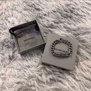Balenciaga Metallic Chain Bracelet